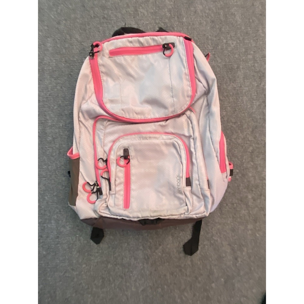 Embark Jartop Elite Backpack Gray Pink Laptop School
